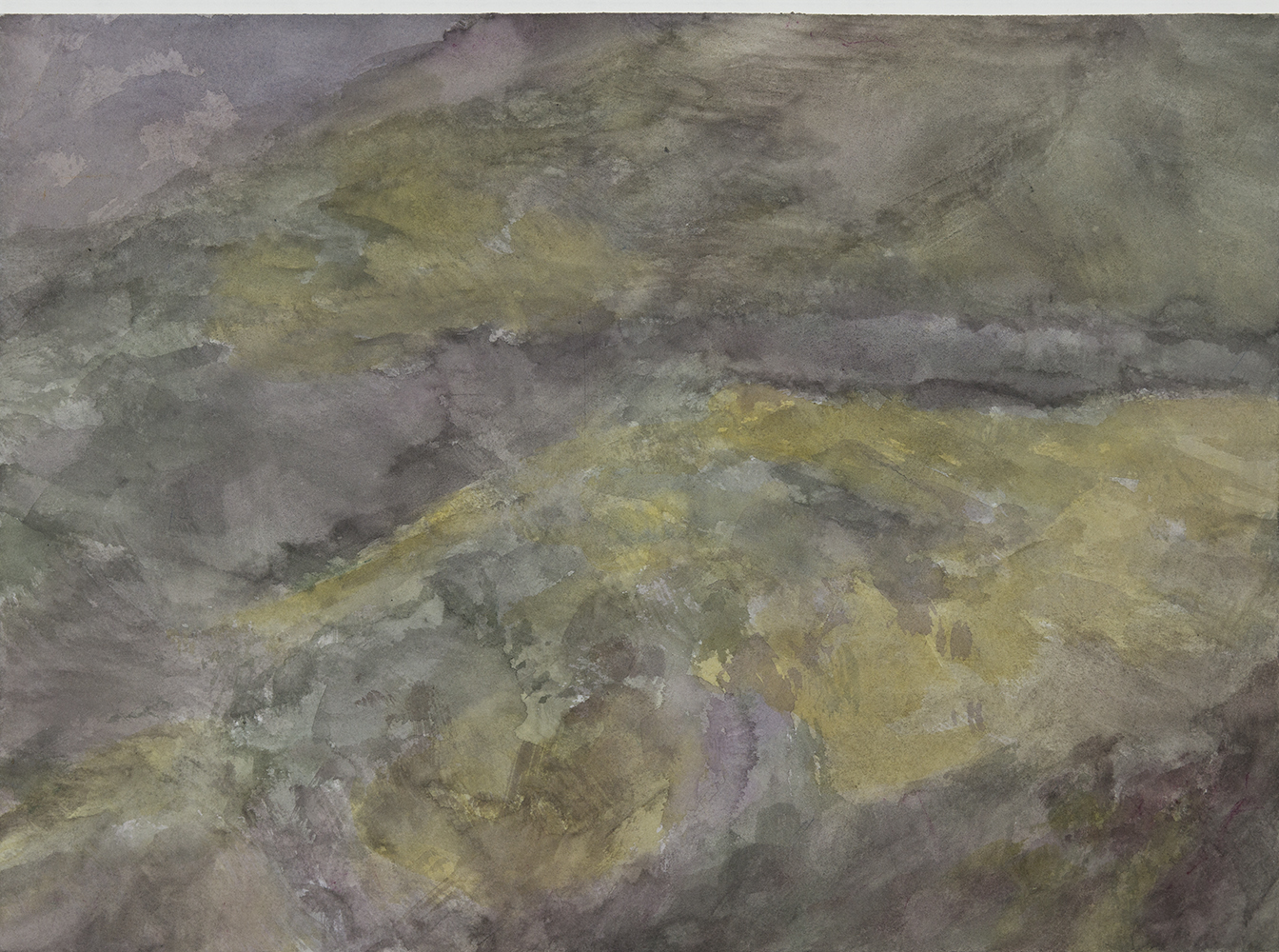 Versants, lumière, soir (II)aquarelle sur papier28 x 38 cm, 2024