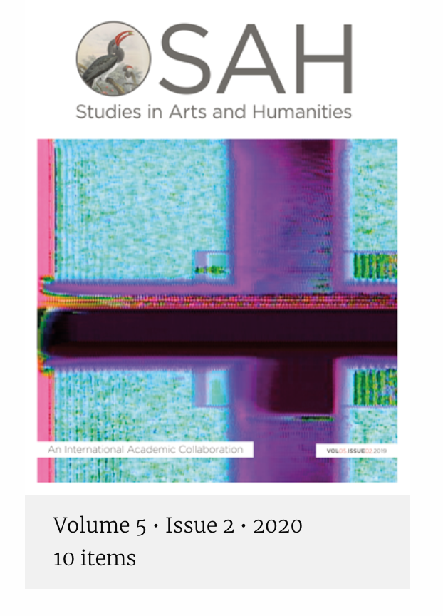 "Cross-wires." Interview for Studies in Arts and Humanities with Fiona Cashell, 2020