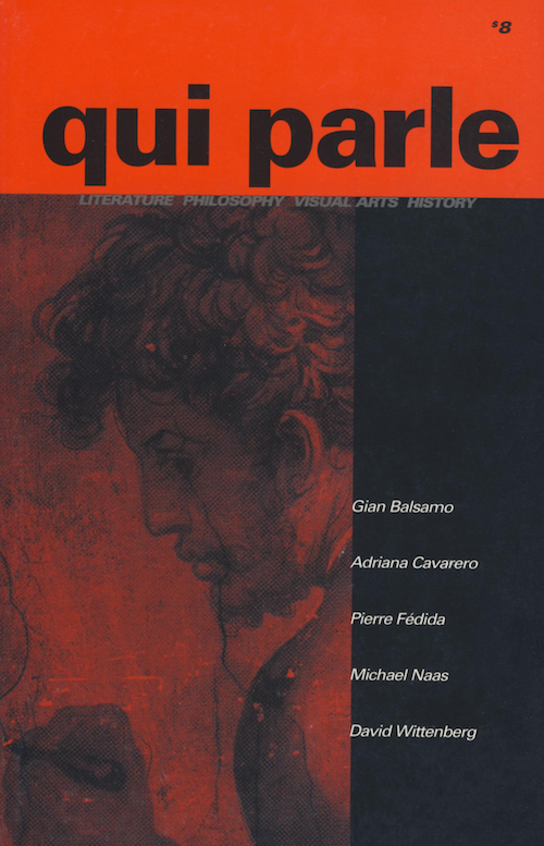 Qui Parle, Volume 10, Number 1, Fall/Winter 1996