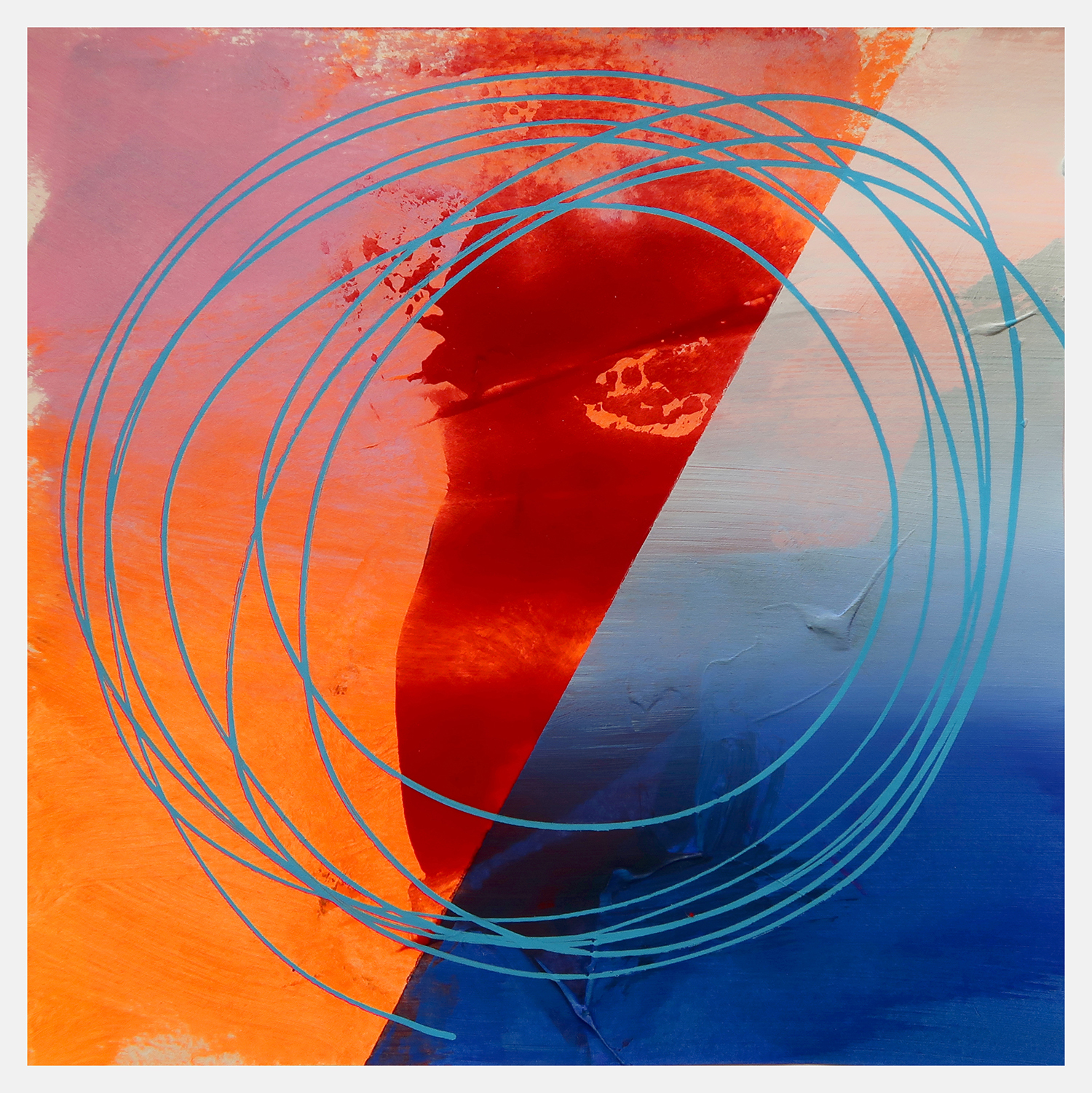 Untitled 562, 2021, Acrylic on paper, 20x20cm