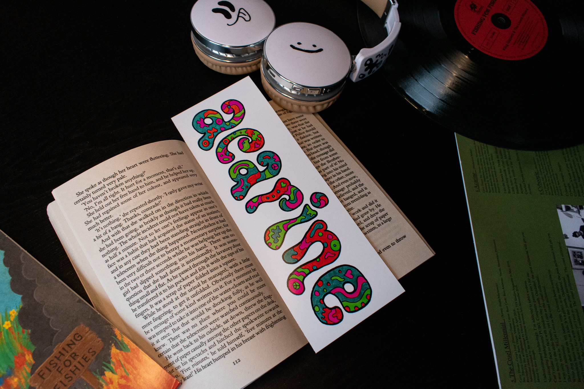 Acarine Typography - Bookmark Print