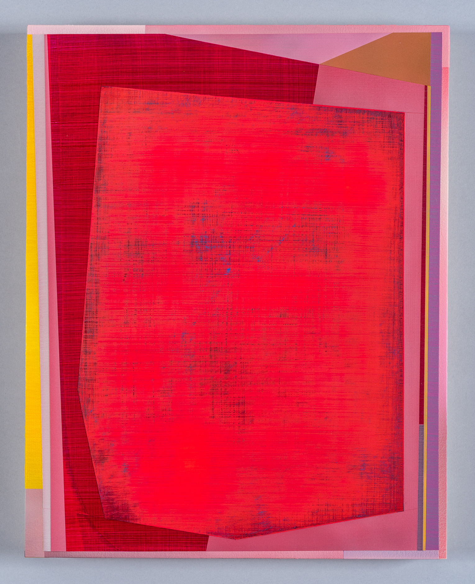 Caldera, 2021, acrylic on panel, 20 &times; 16&rdquo;.