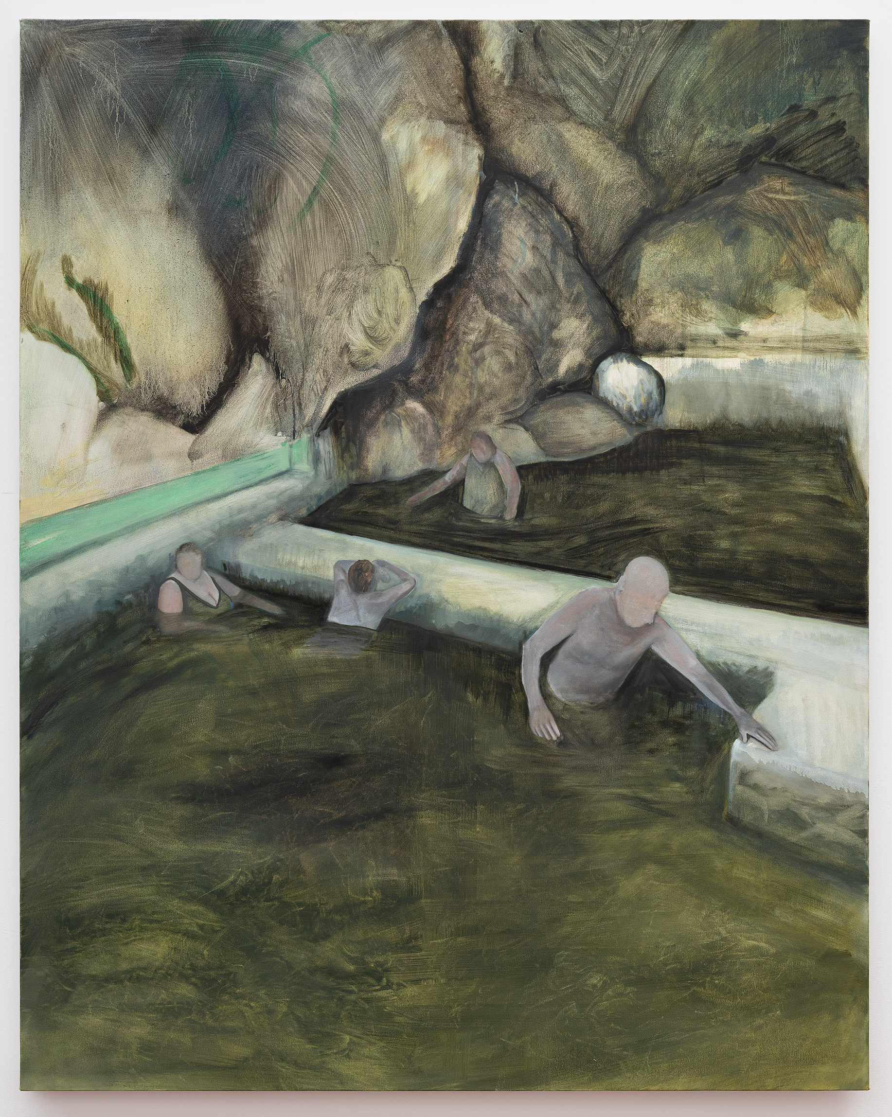 The Water Statues, Oil on Canvas, 48 x 36in