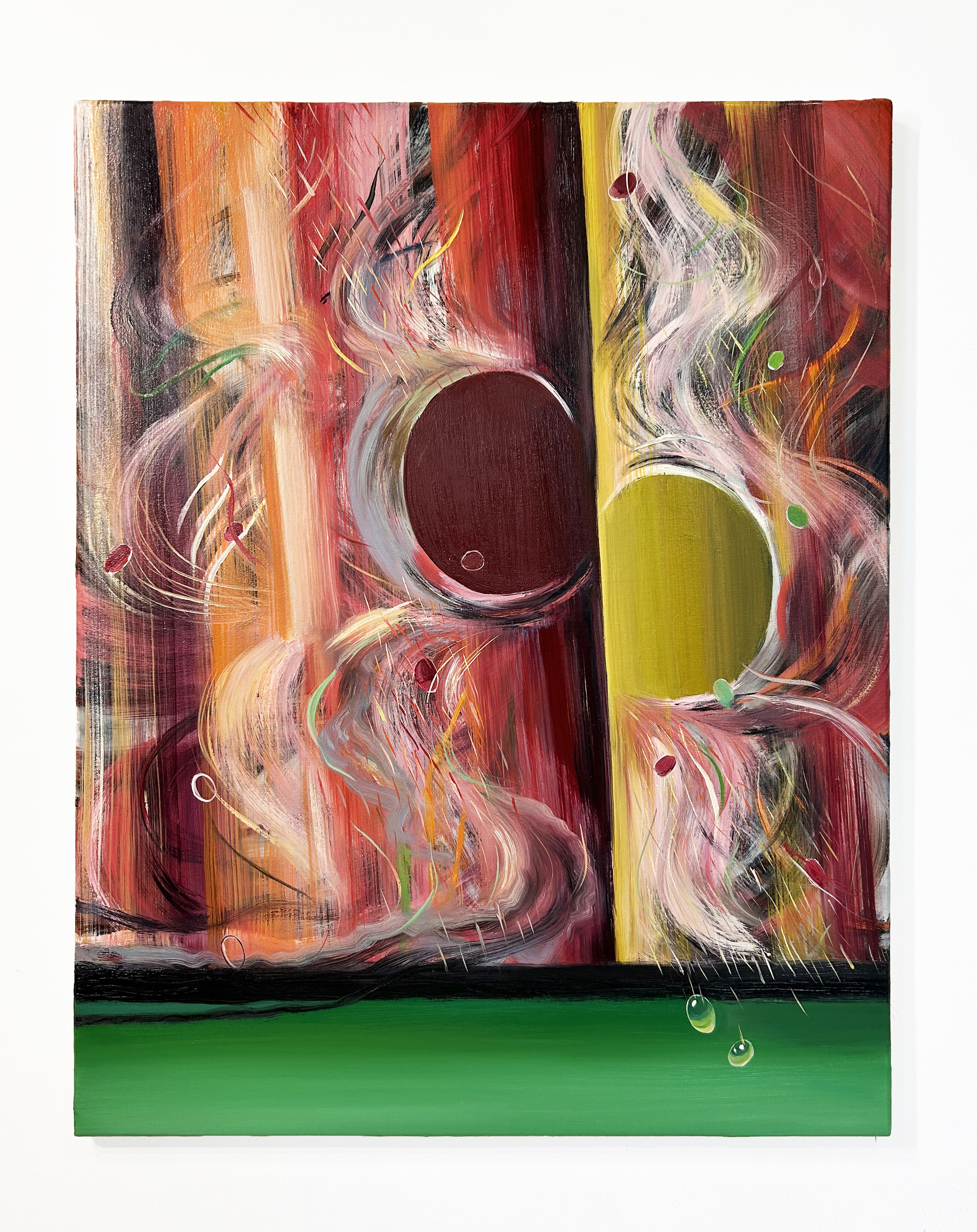 Three Voices Born by the Wind, 2024, 35 x 27 IN