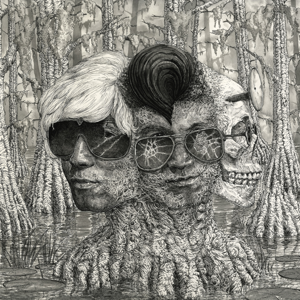 Cover art for Kool Keith and Thetan's Record Store Day 2019 release, Complicated Trip, out on Anti-Corporate Music