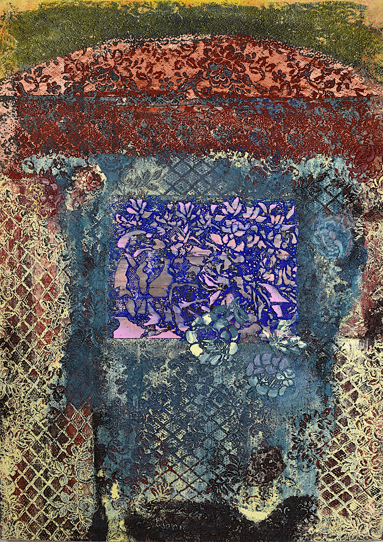  Kim Benson, Field of Extreme Values, 2018, 64 x 46", oil on canvas