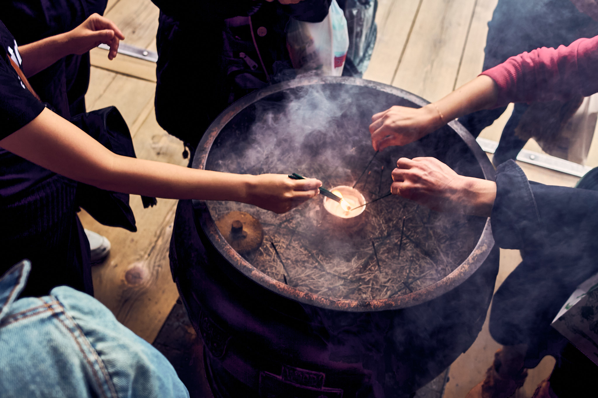 Incense Burning - Kyoto Japan