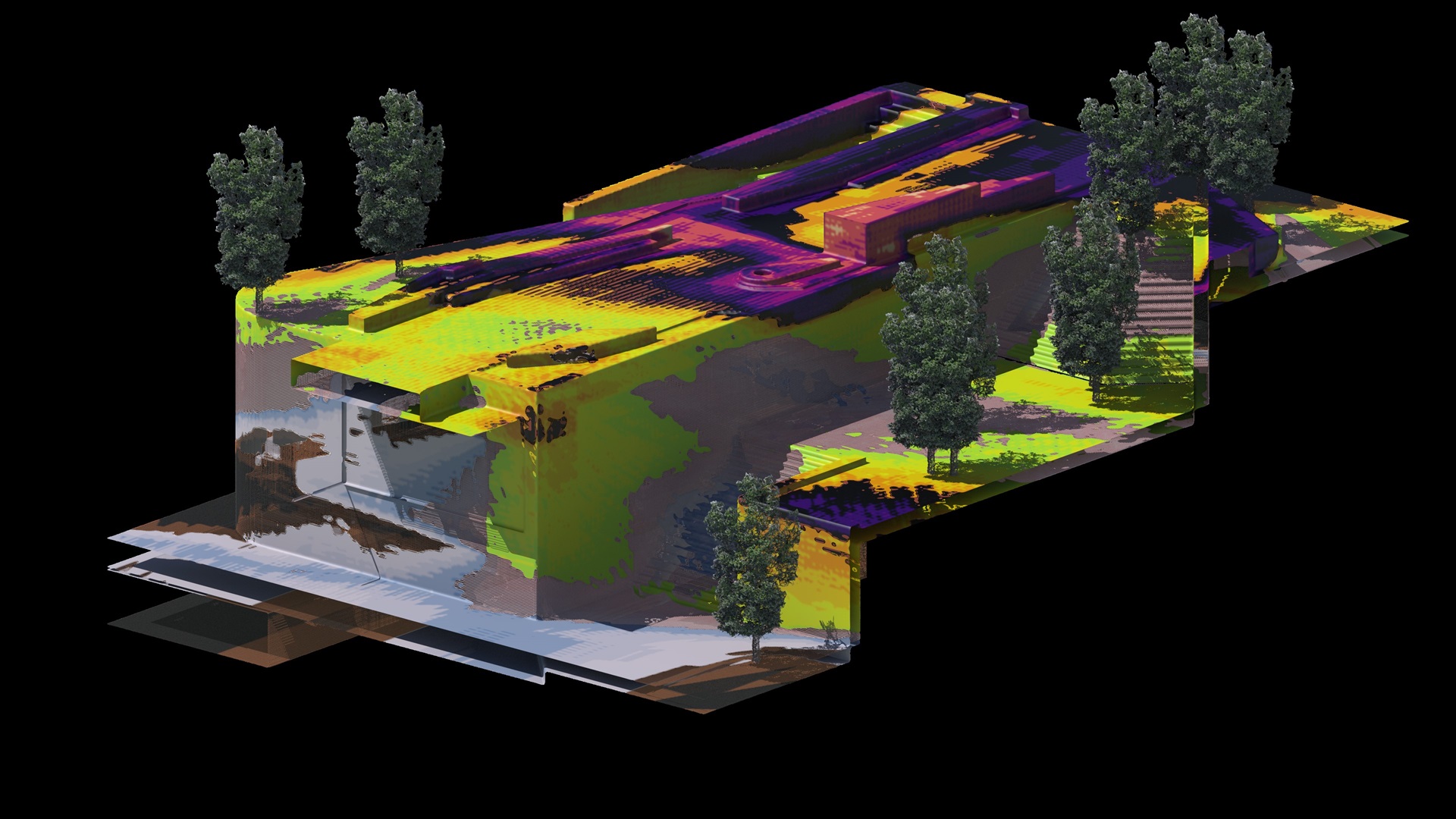 Solar computation; color- and density mapping