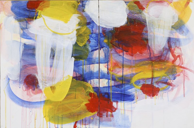 River 2014acrylic/canvas  20x32”