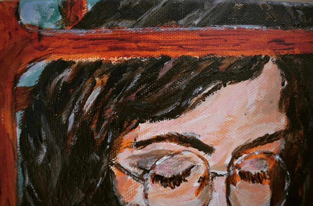 The Last Call 📞  #acryliconcanvas 8x10 "