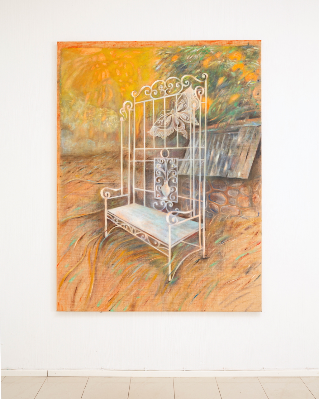 'Love and Anger' / 2024 / oil on jute / 190 x 145 cm