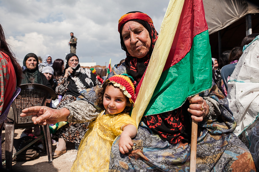 Qamishlo, Mars 2014. F&ecirc;te de Newroz.
