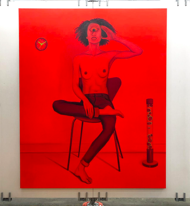  “Le sabelier” Rose Barberat Acrylic on canvas