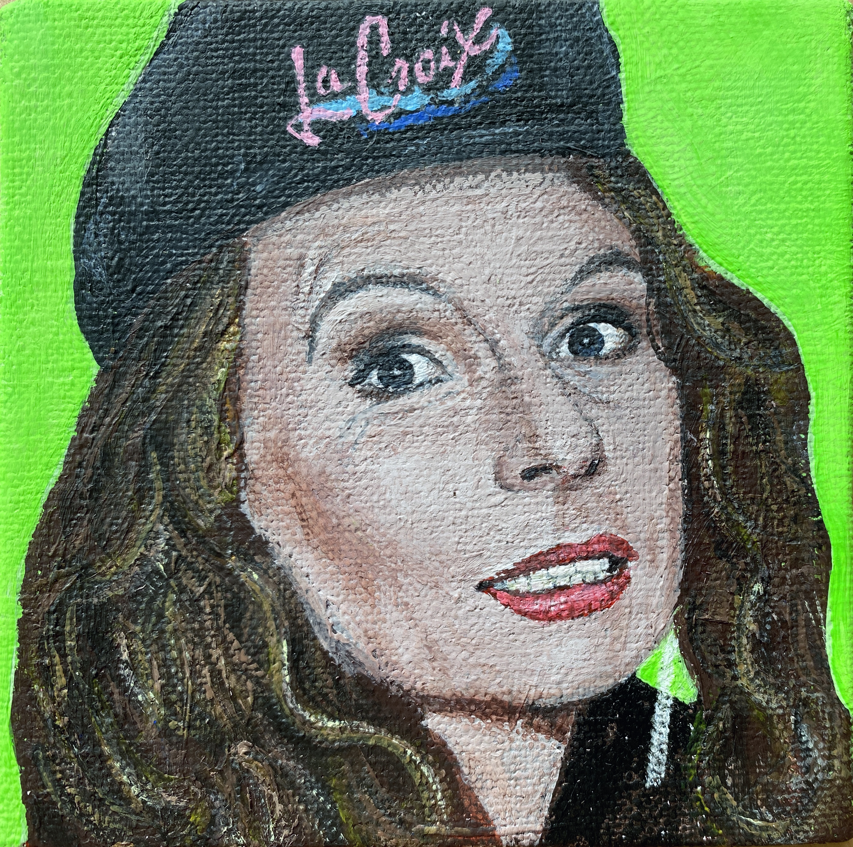 "EDDIE"Acrylic on canvas10 x 10 cm£125 (UNFRAMED) ︎