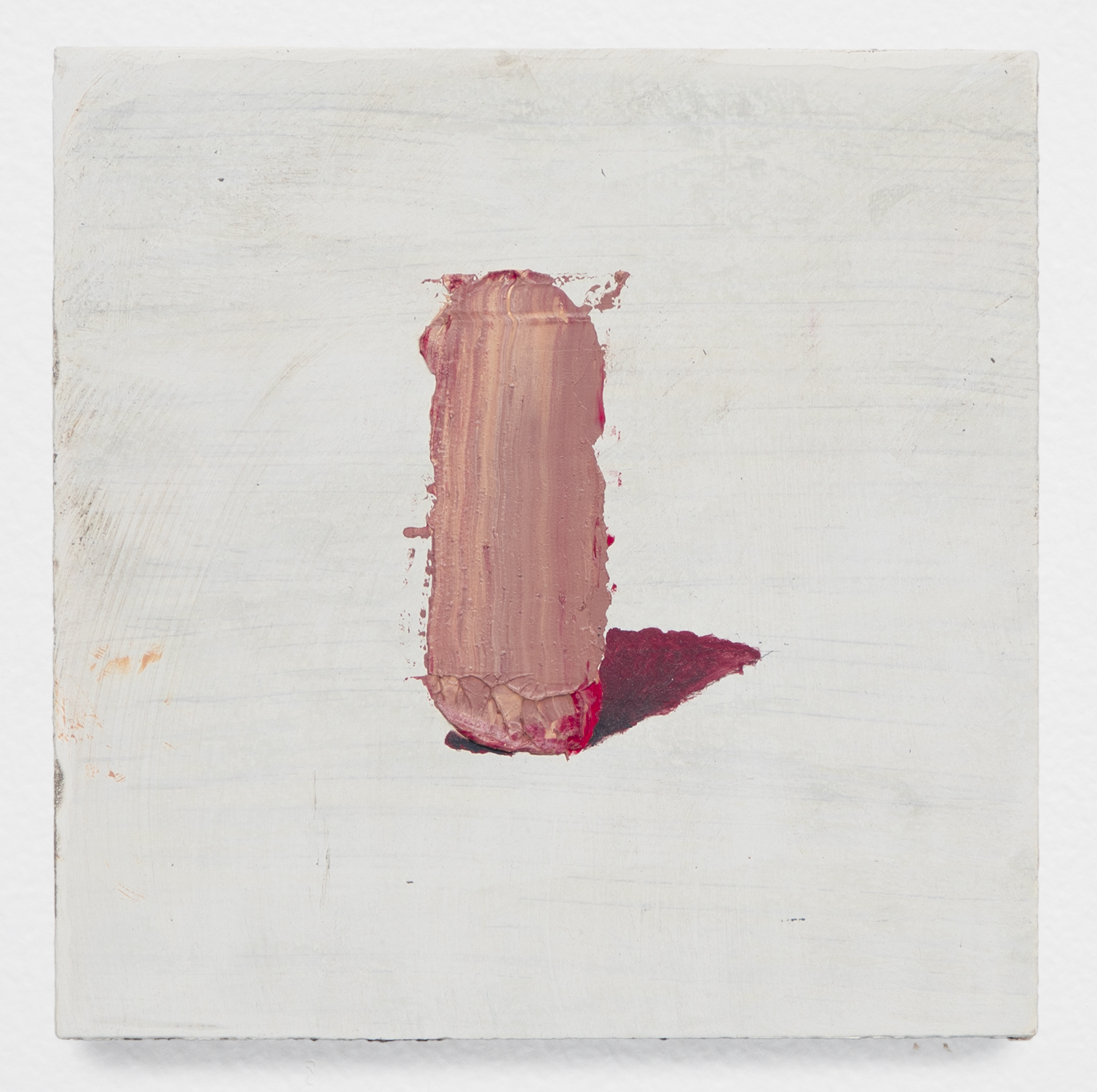 2020 Untitled (the stroke); Oil paint on Wooden Panel; 6x6”; 2020 