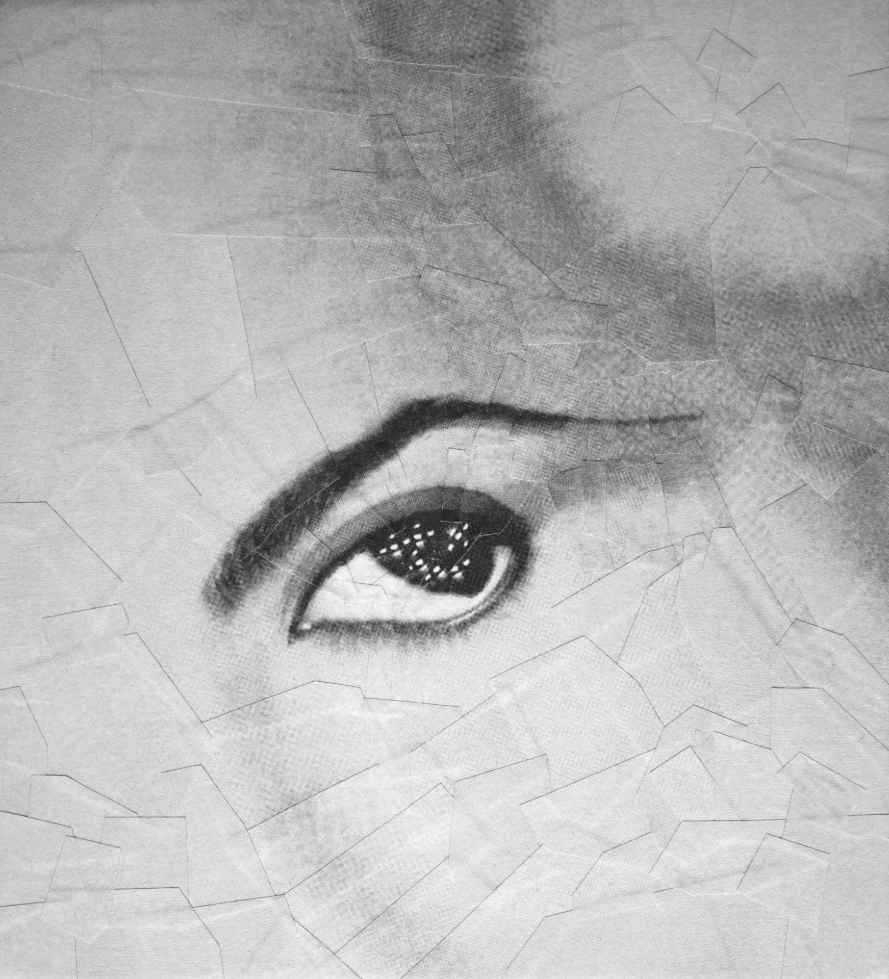 Five eye collage sketches 2, 2011, 5.9 x 4.6 inches