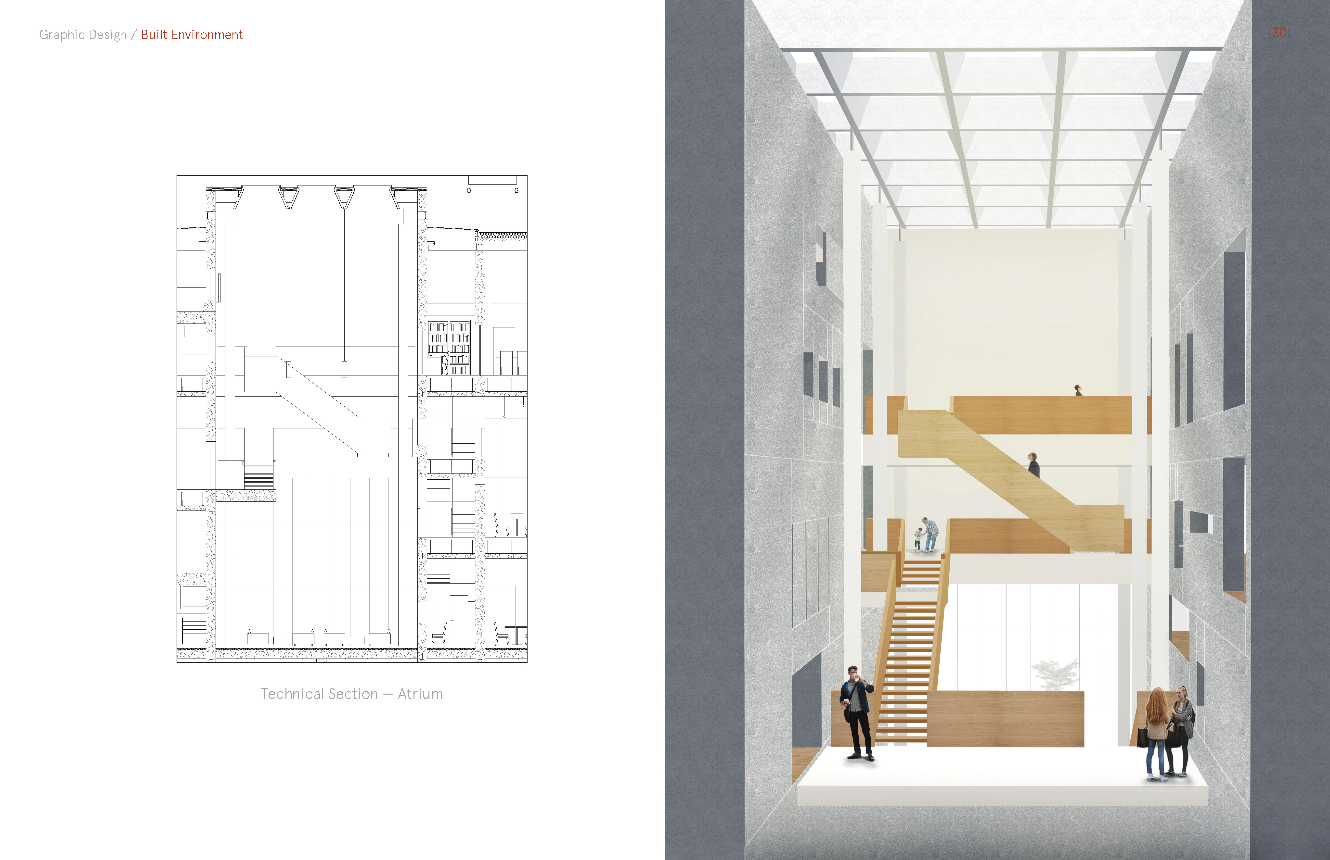 Atrium detail section