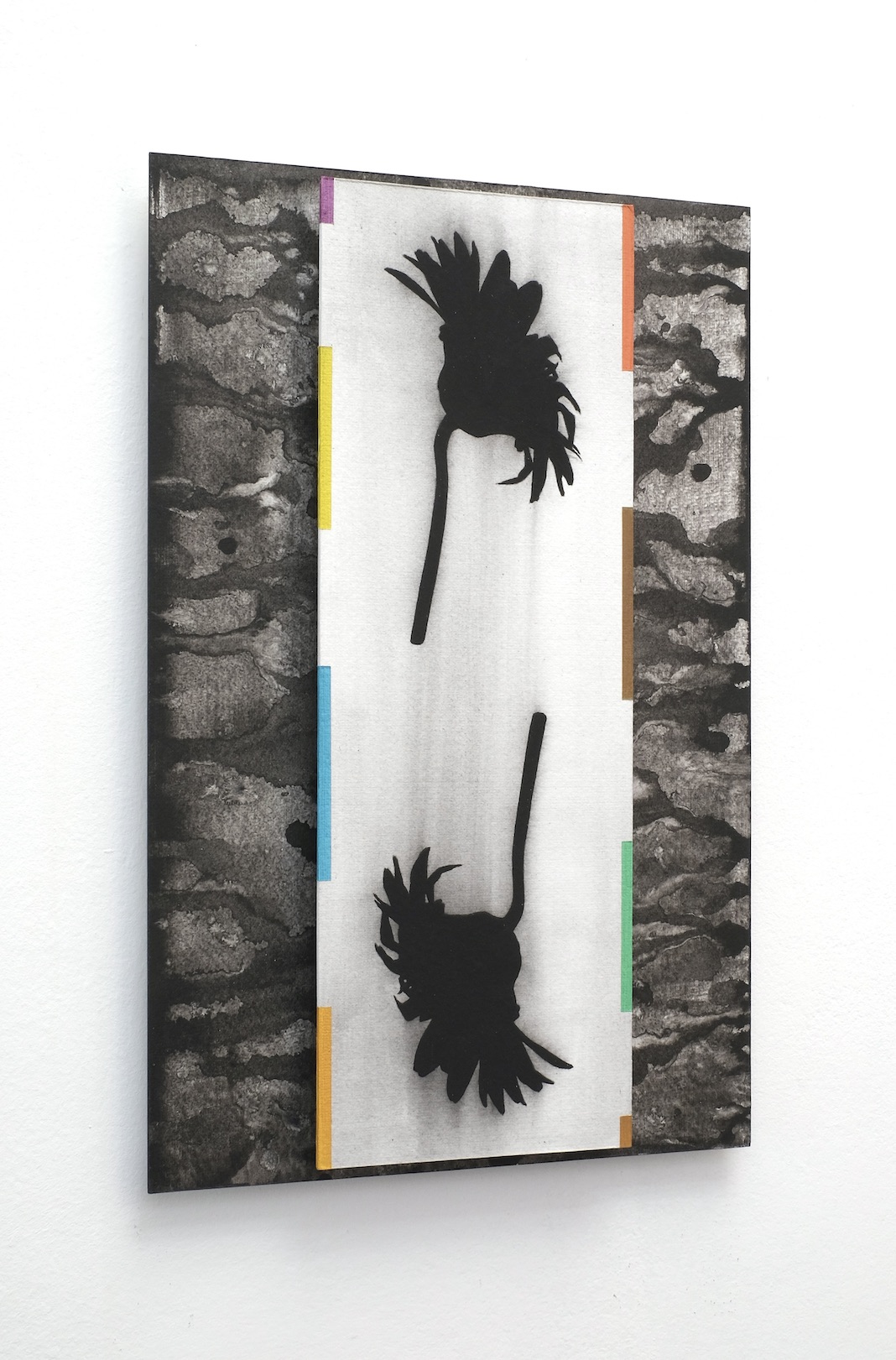 ‘A gerbera daisy as a gift and a goodbye’, 2022, acrylic on paper/aluminium, 30 x 20 cm