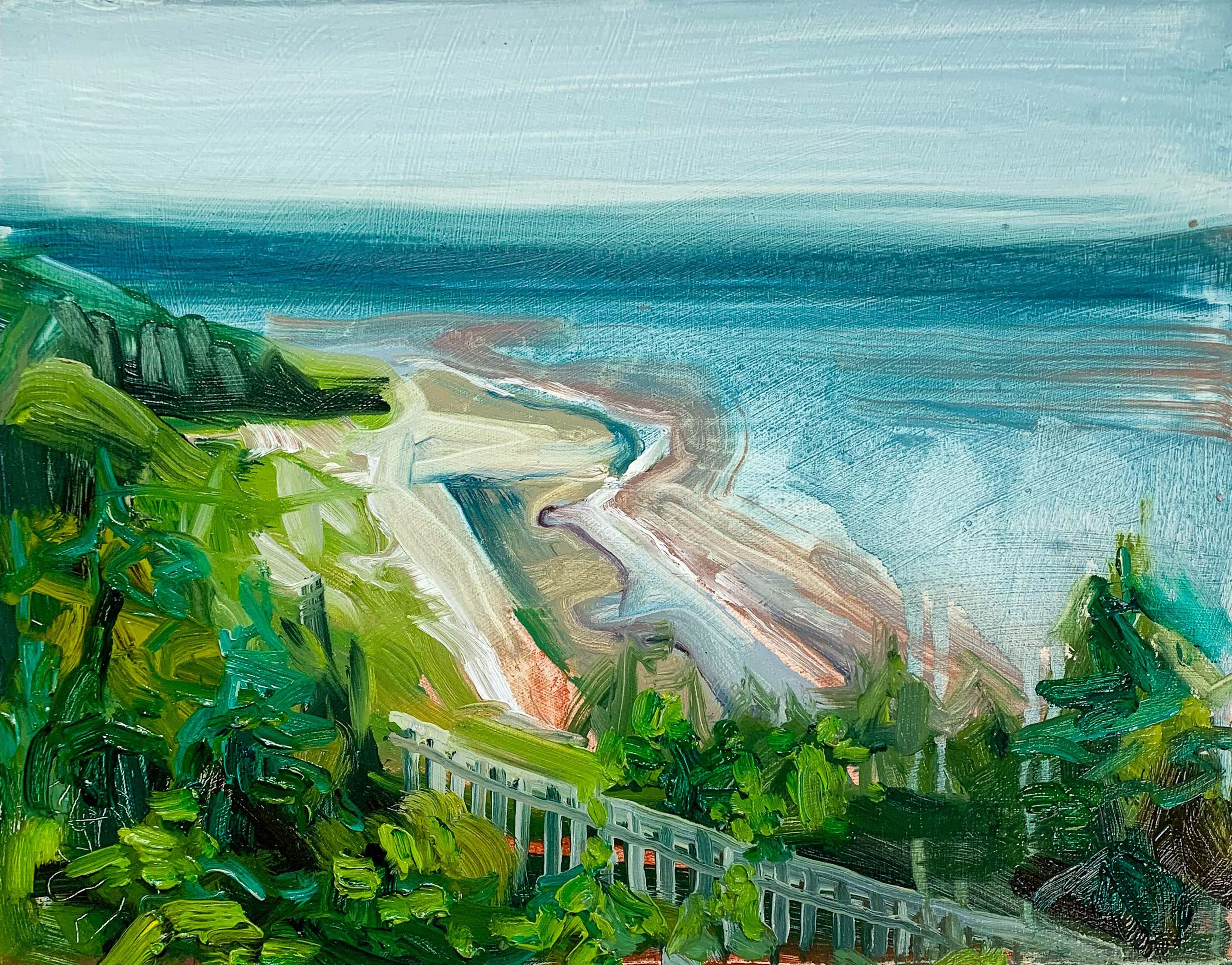 Fundy Lookout, oil on panel, 11 x 14 inches, 2020.
