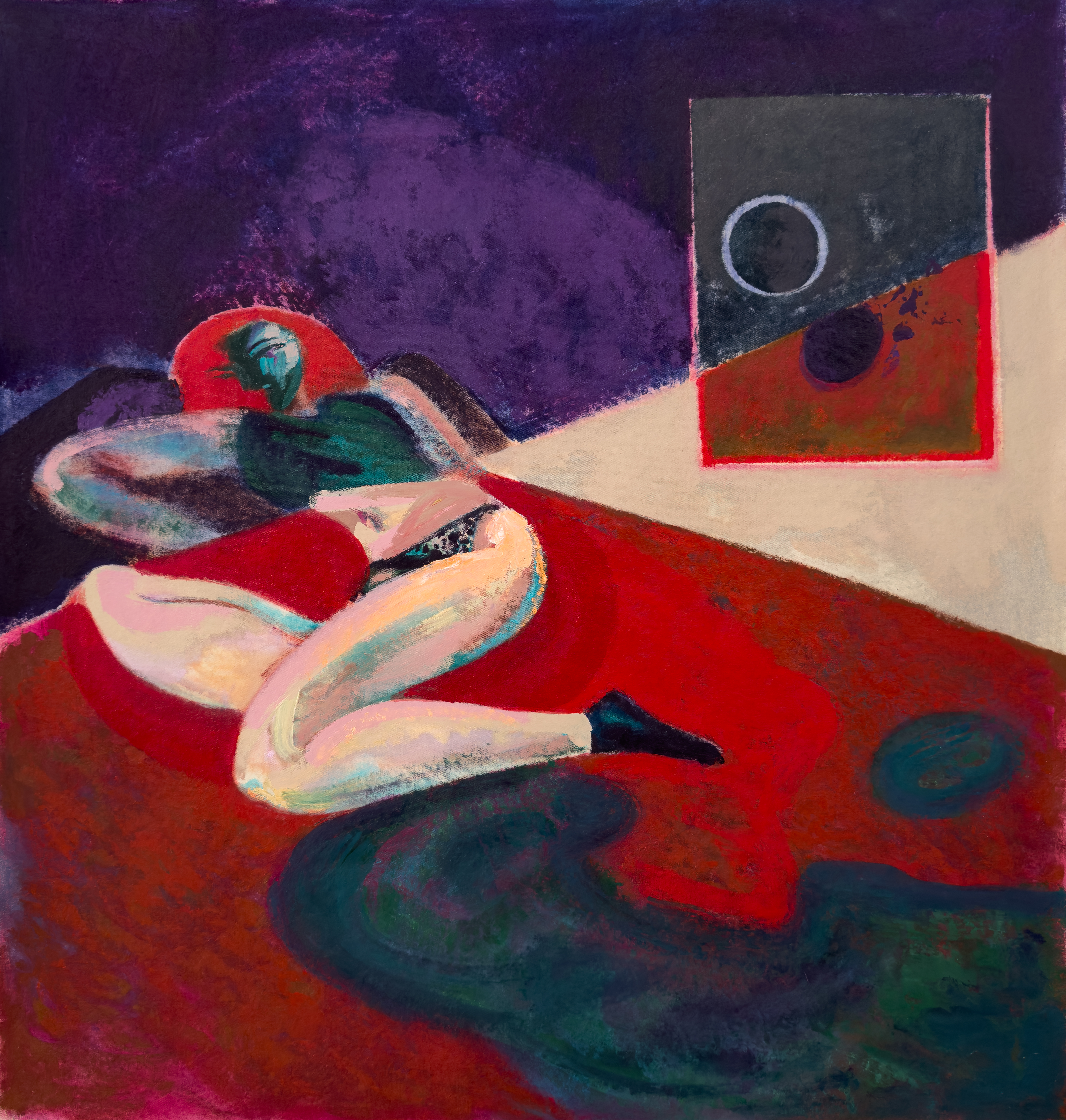 Luna al final del pasillo - 107x102cm