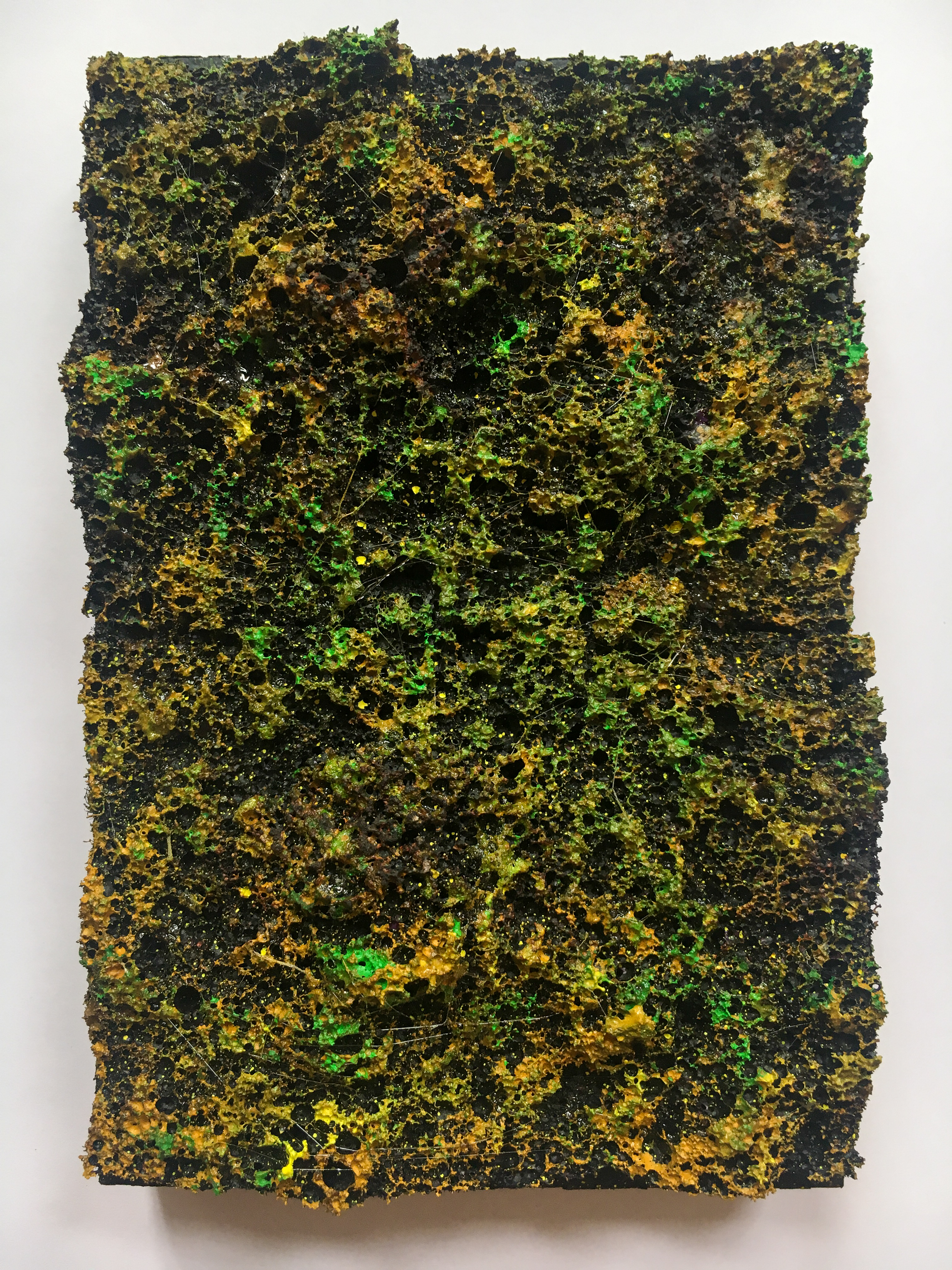 Materials | sponge, paint, graffiti, glue