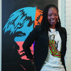 Adrienne Domnick, asst. Art Director & curator
