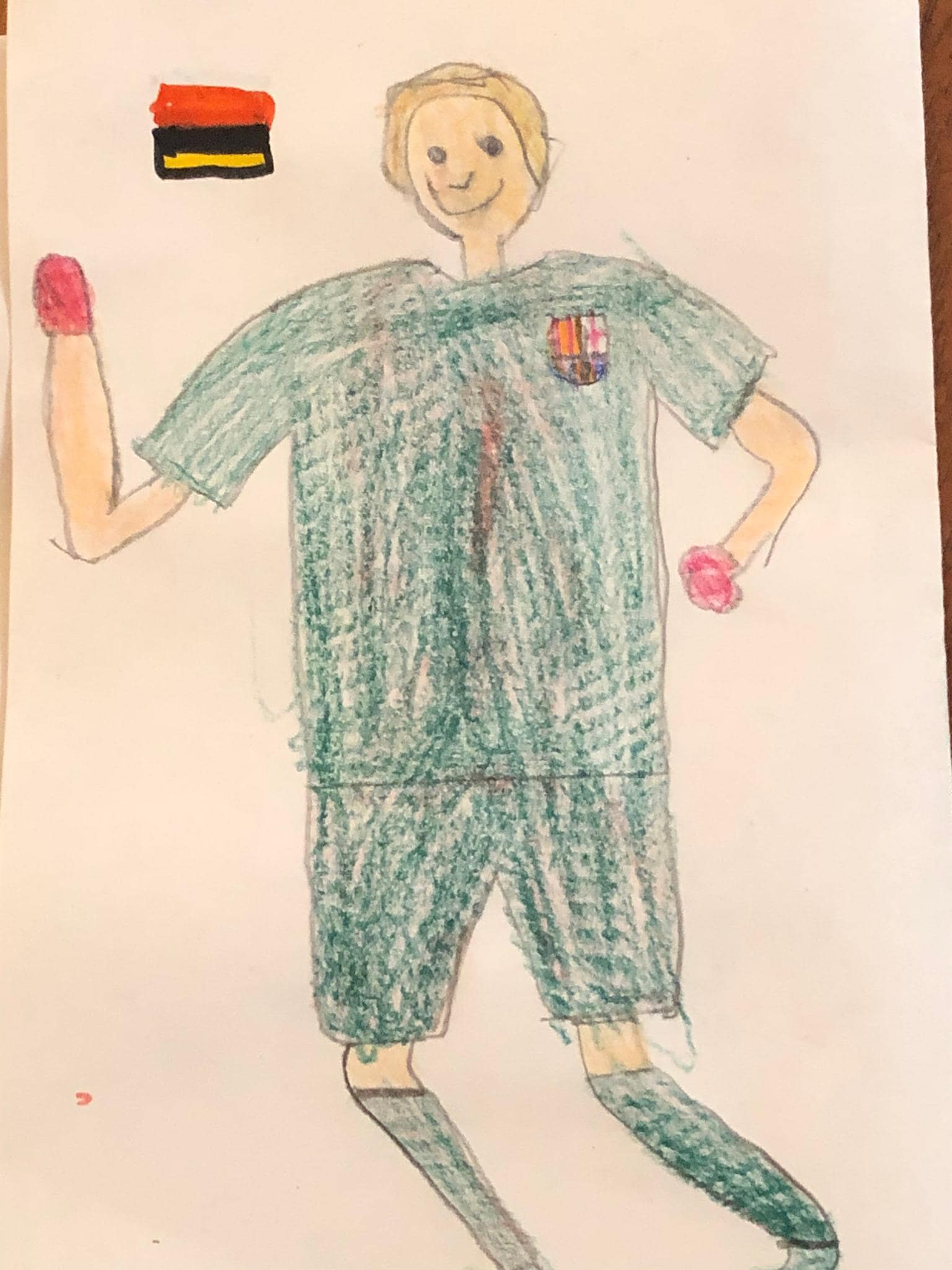 G is for Goalkeeper. Mattia.