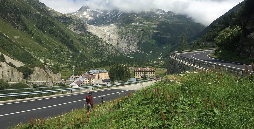 View of the Rhône Glacier, Canton Wallis. (July 2019)