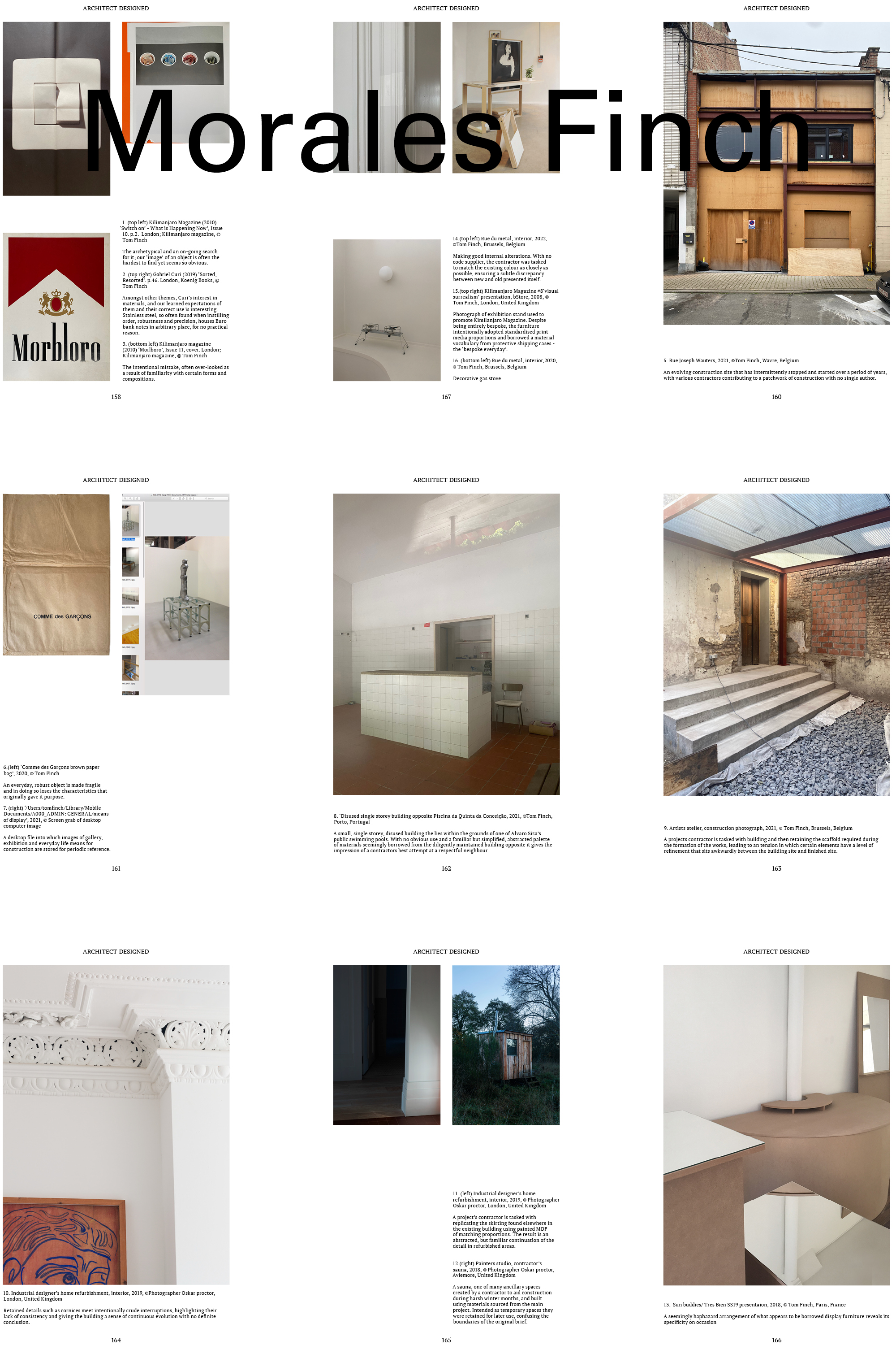 'Architect Designed', Practice in Research #3, Brussels. 2021