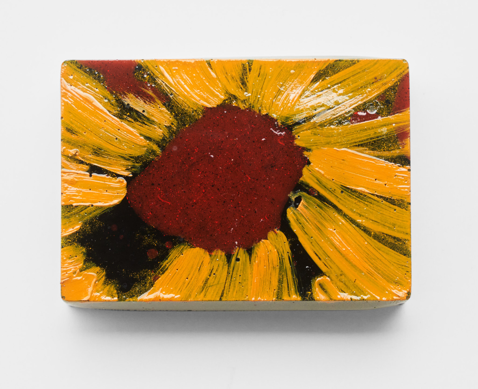 Lotus Blossom, 2023, Oil on Resin, 5.7 x 8.3 cm
