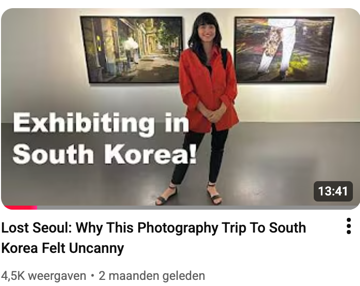 New Video: I travelled to South Korea where my work was on show. The whole trip was quite surreal, find out why in the full video, by clicking on the image. 