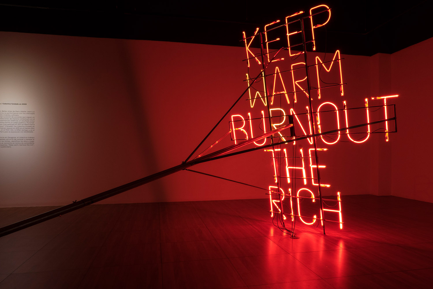 Work 054-3 : Keep warm burnout the rich (fragile), (2017).