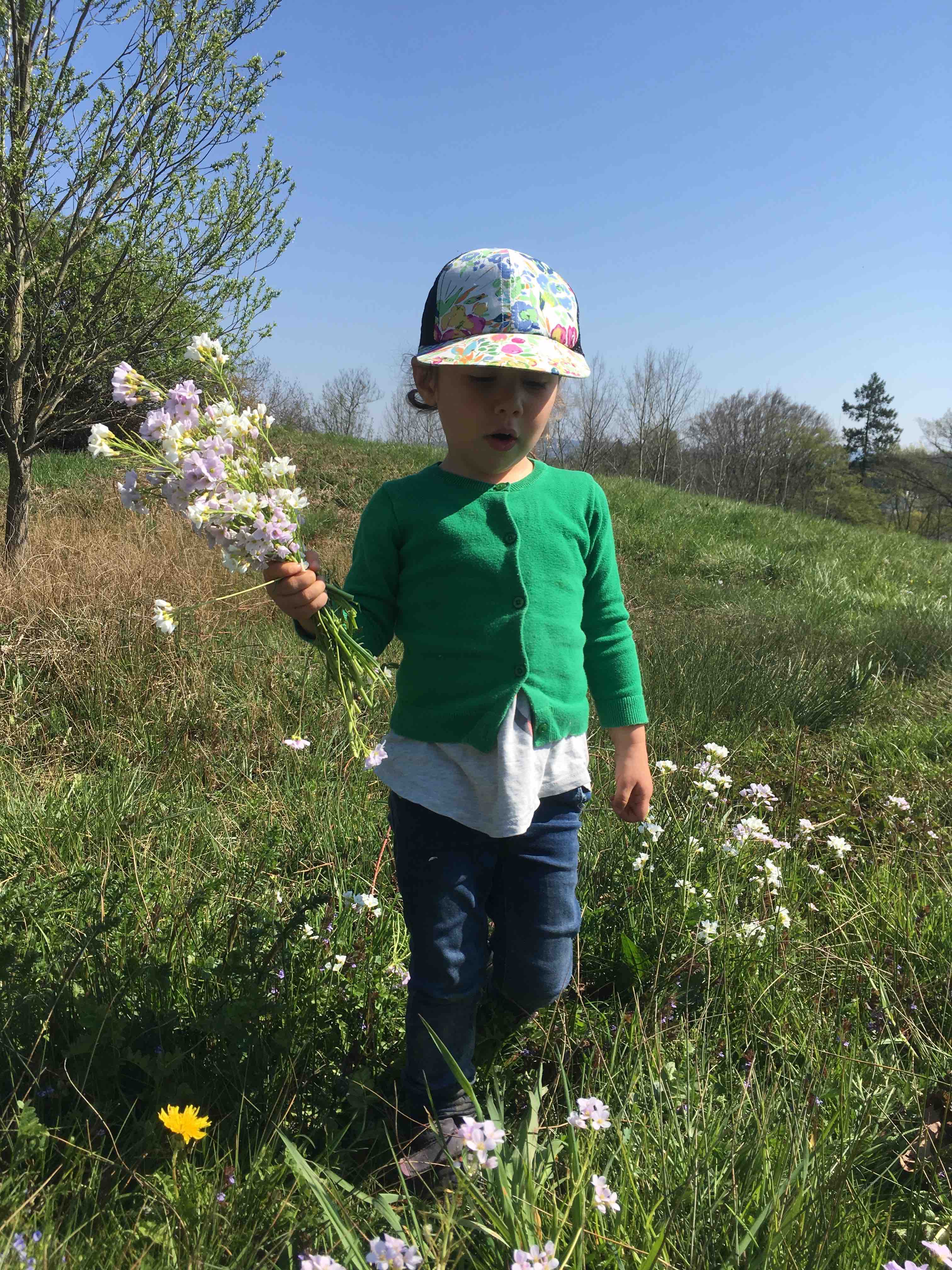 F is for Flowers. Kaia.