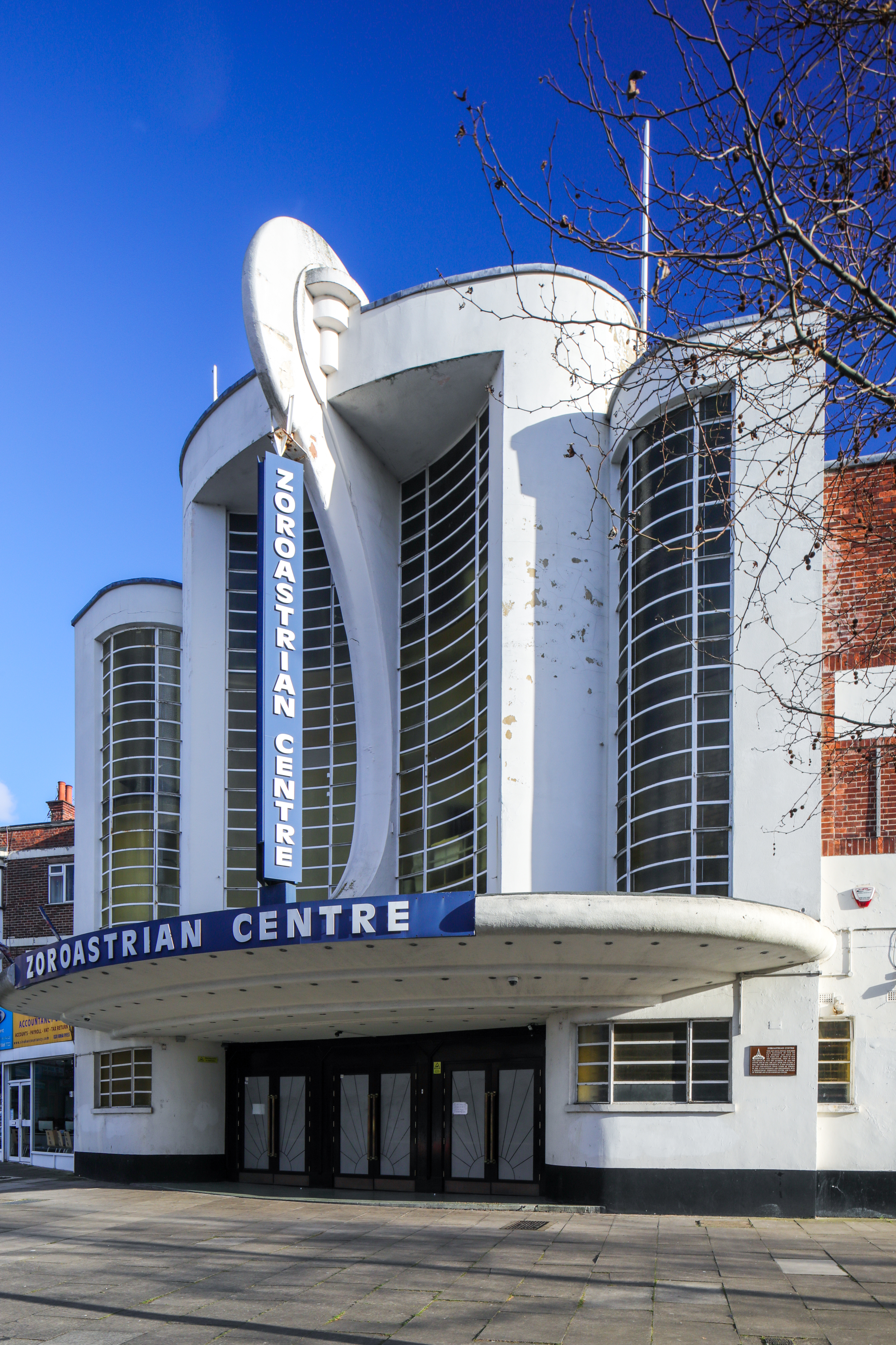 Zoroastrian Centre, Former Grosvenor Cinema, 1936, Rayners Lane, Harrow, London. Photo credit: Sirj Photography