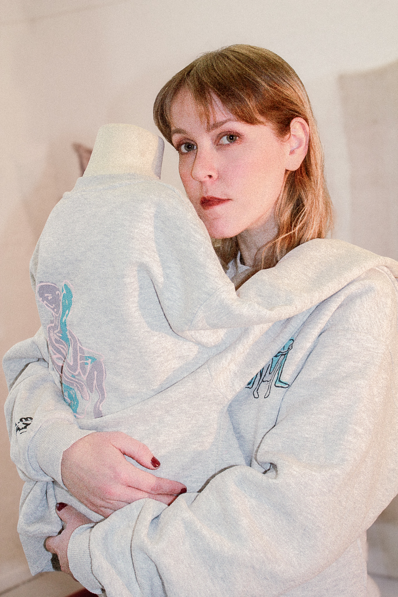 college sweater & bio-dye long sleeve