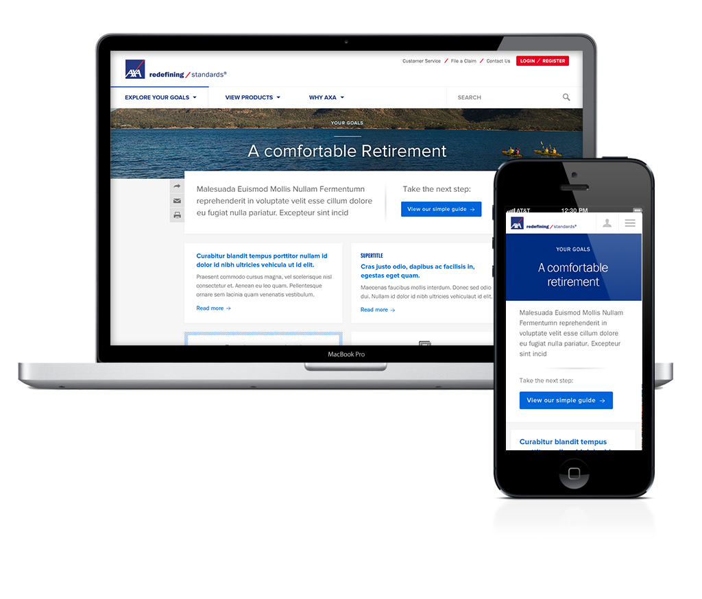 Topic landing page