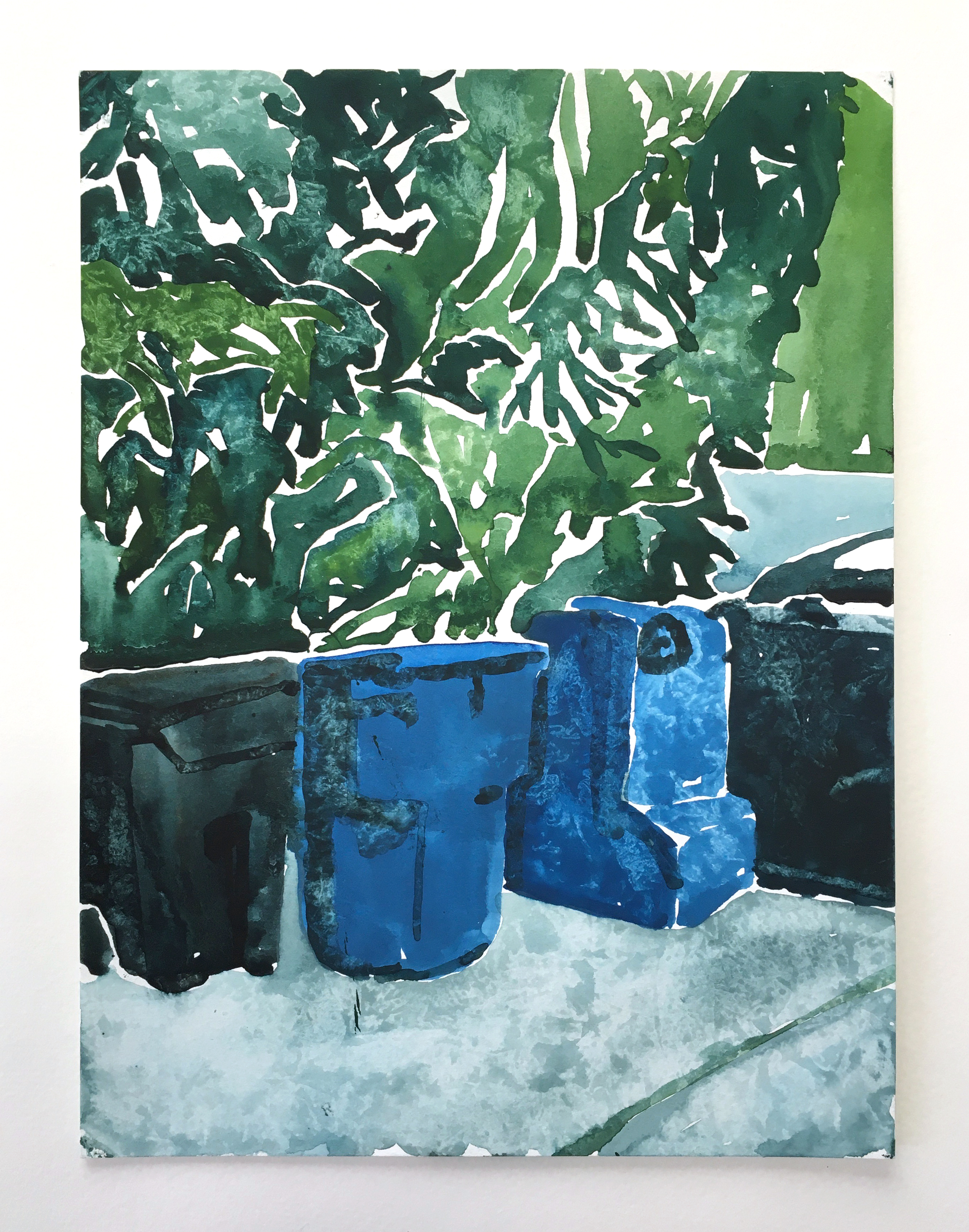 "HYP 27" gouache on paper, 12 x 9 in., 2020