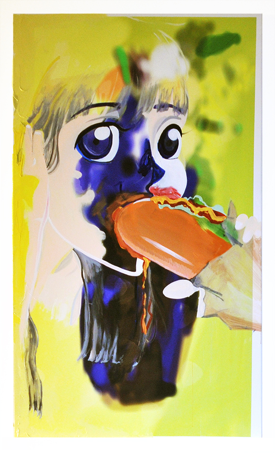 Eater, 2015, 160 x 100, acrylic on giclée