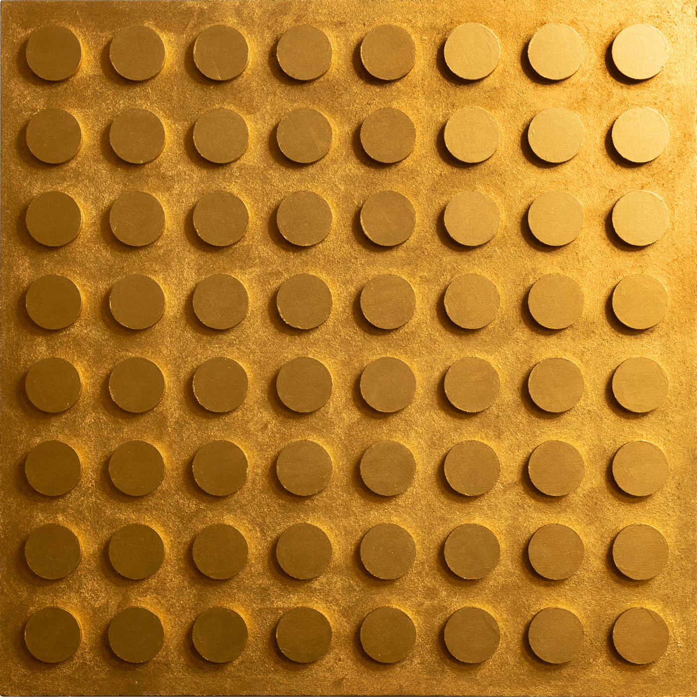 Monochrome Landscapes II. Gold 13 / Series of acrylic paintings on fibreboard 2021–2022 / 50x50 cm