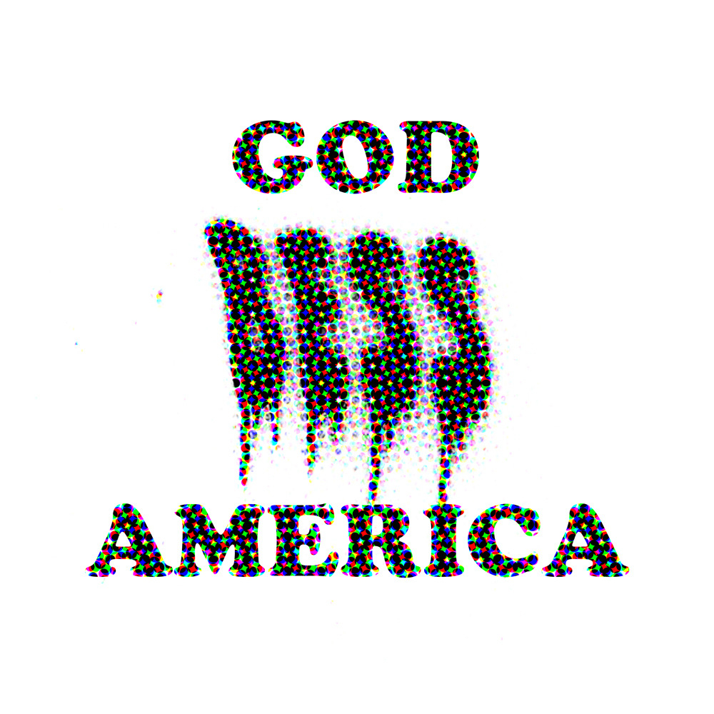 "God BESS America". 100 x 100 cm / 40x40 inches. Available in limited edition of signed & numbered giclée prints