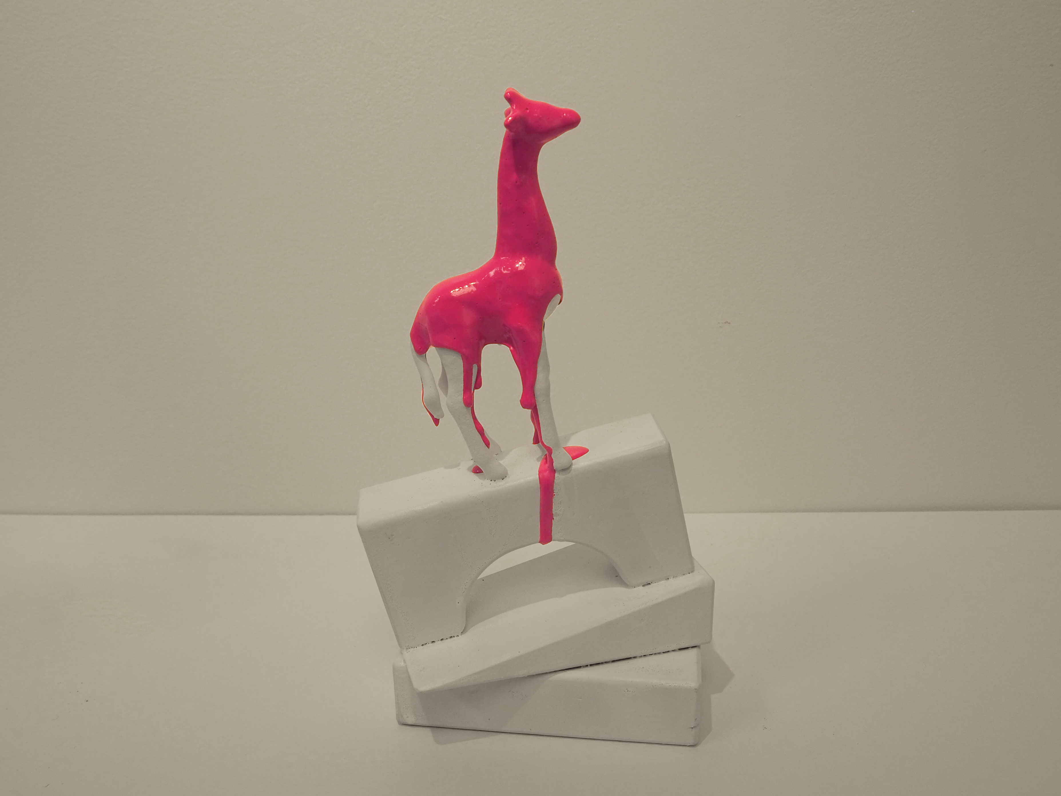 Drippy Giraffe. 2022. 6.5 x 11.5 x 4.5 inches. Mixed media.