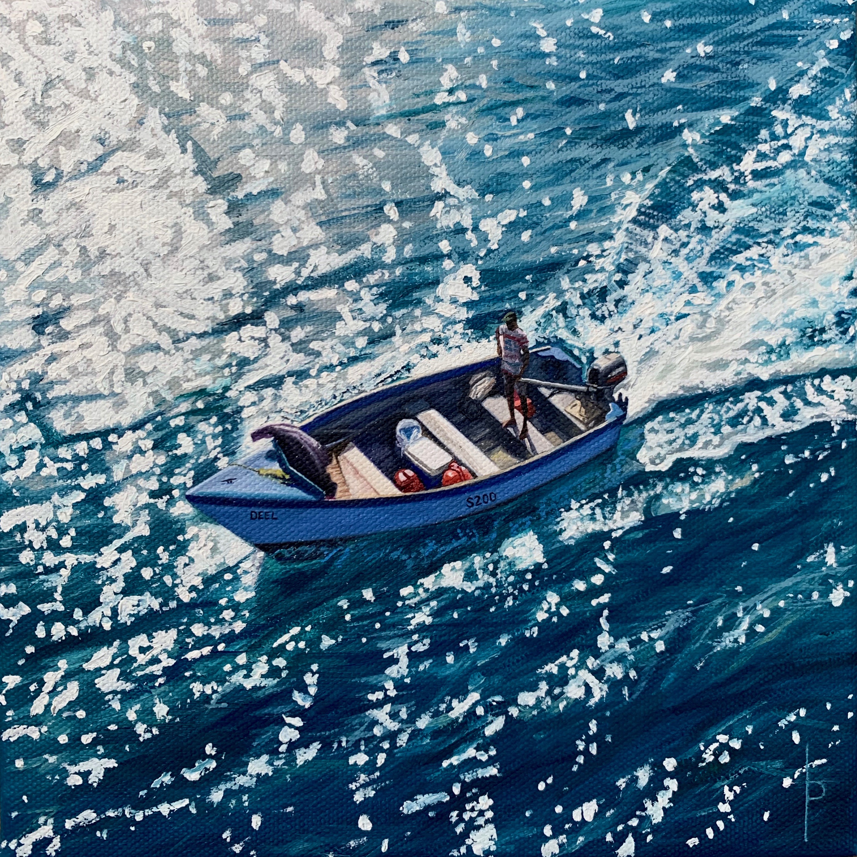 Deel 2021 Oil on Canvas 8"x8" SOLD