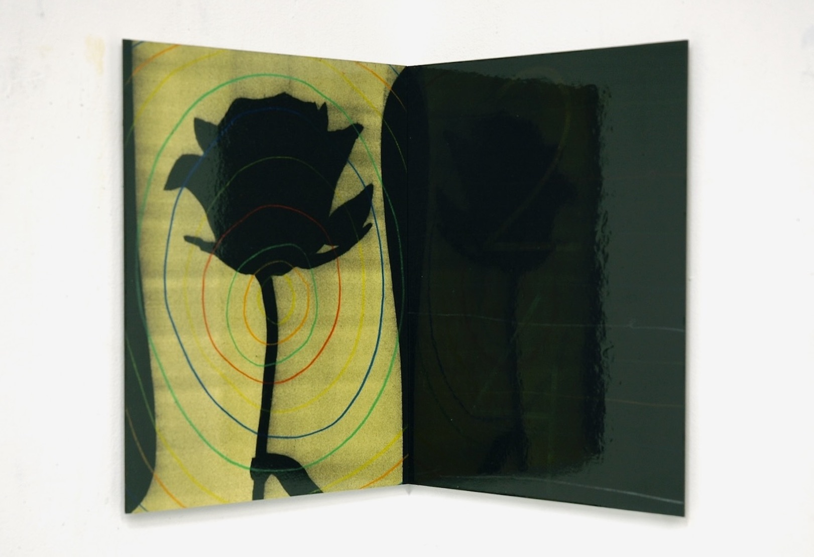 'Life's What You Make It' (collector's title), 2011, mixed media on paper/aluminium, 24 x 39 cm, private collection