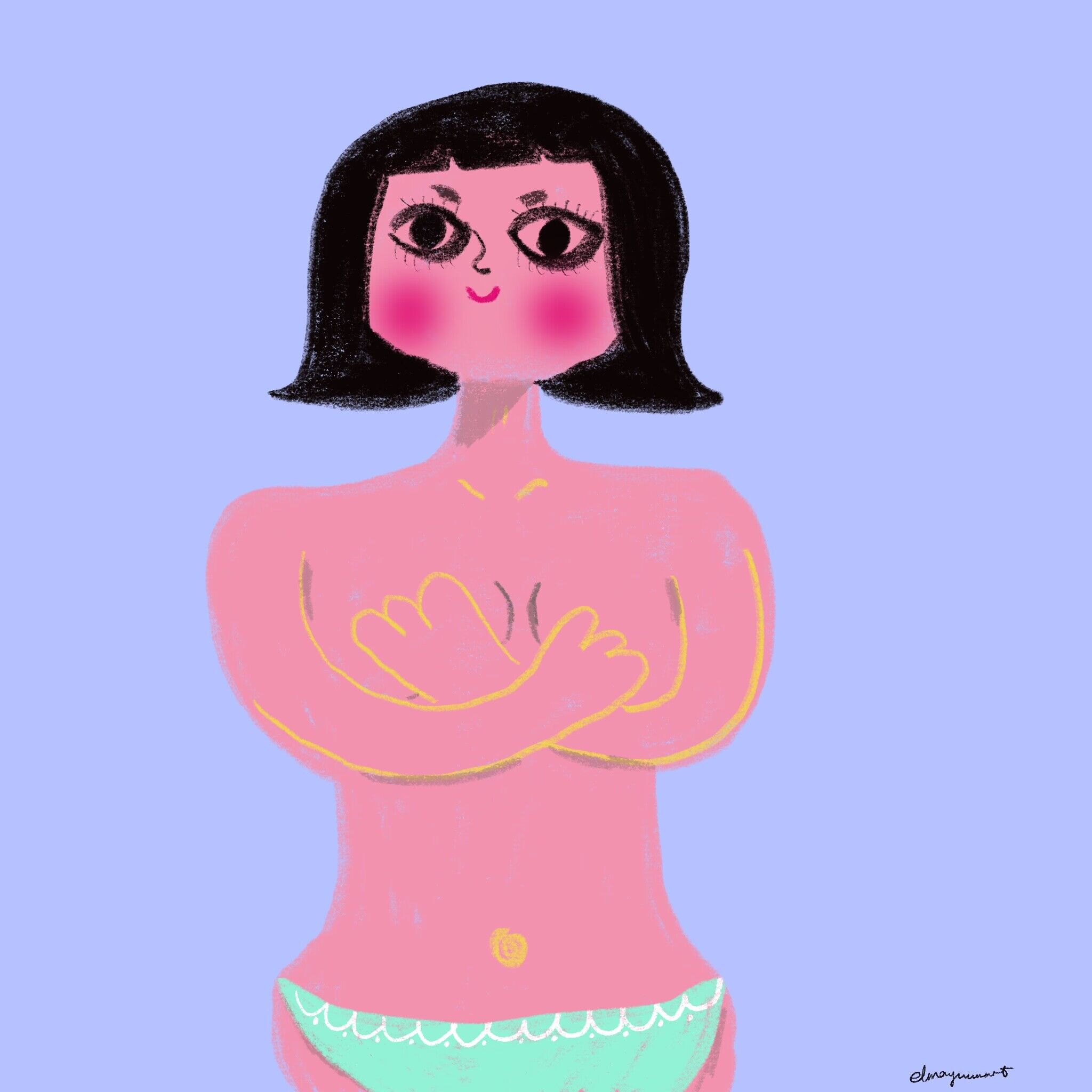 Self-consolation-need a hug.