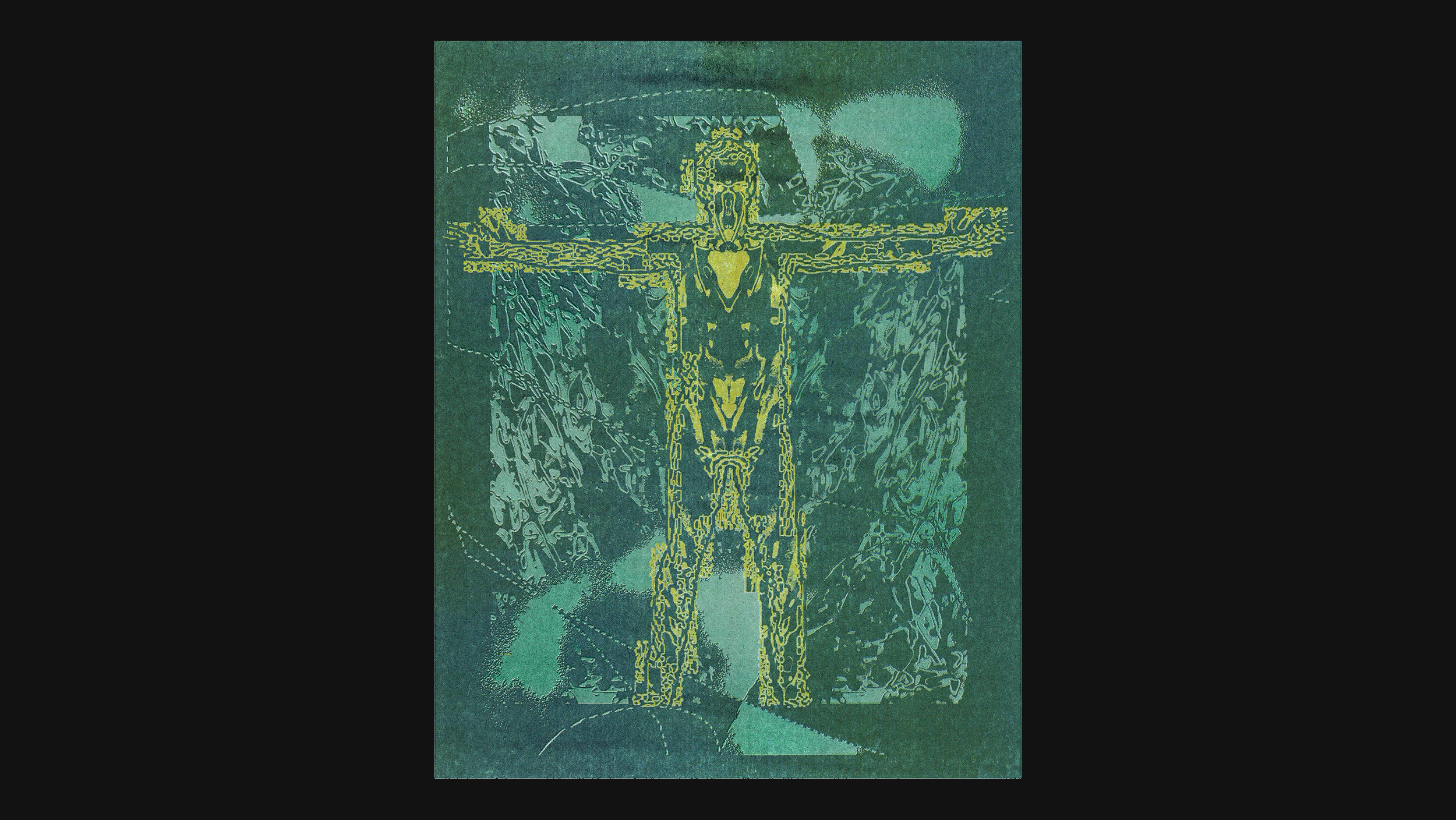 "Christ", 3-color risograph