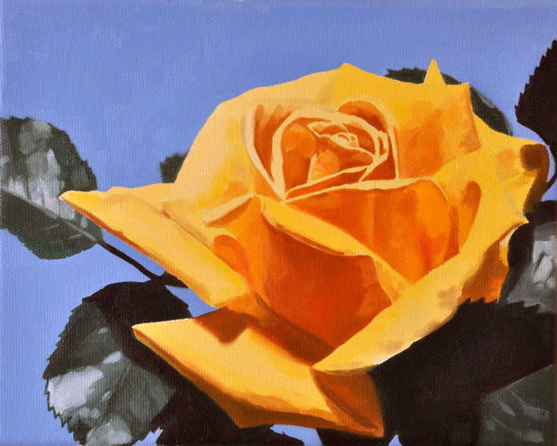 'Yellow Rose' 2009 Oil on Canvas, 30 x 20 cm
