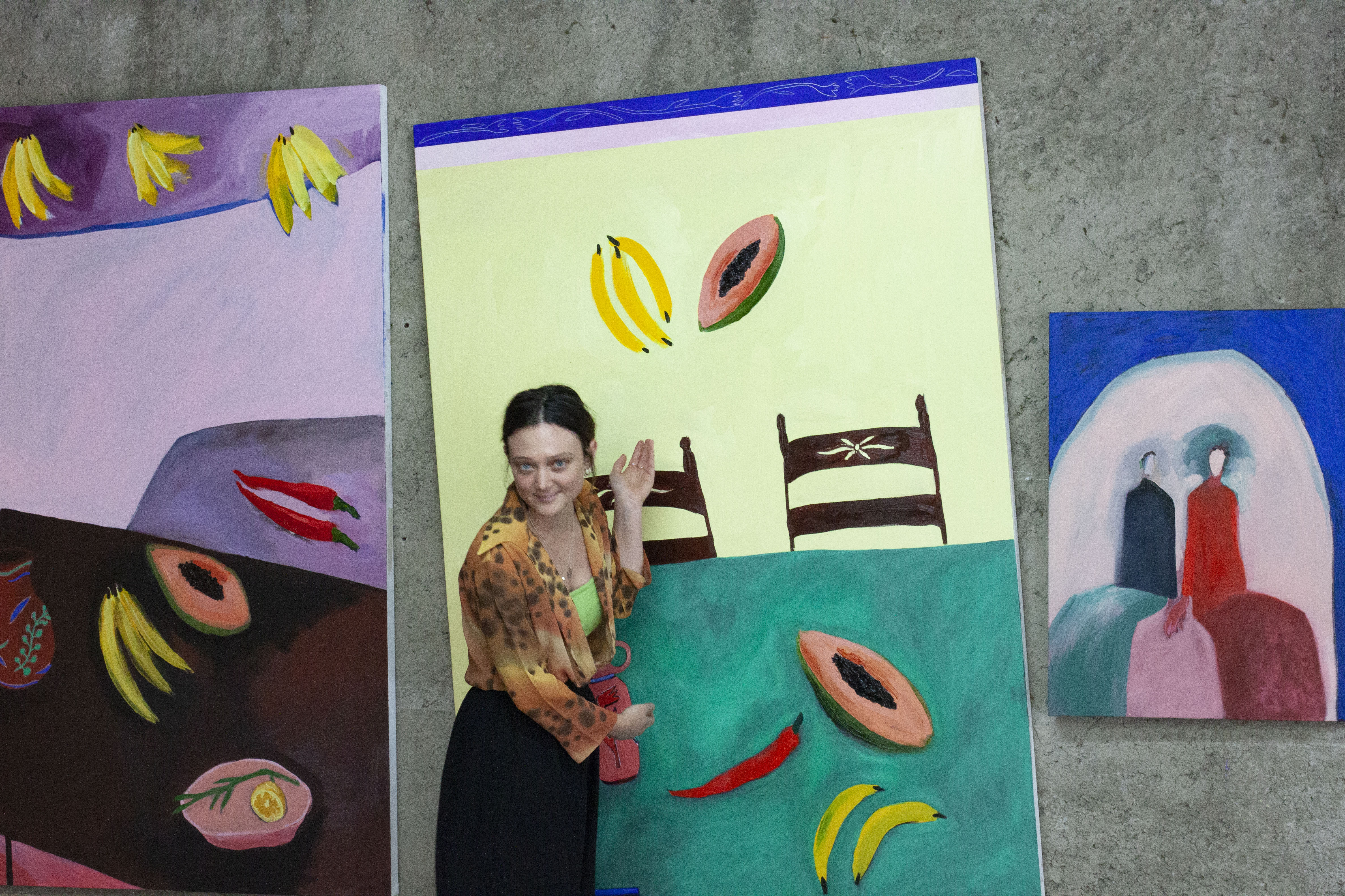 Anico in the studio at JO-HS, Mexico City. 