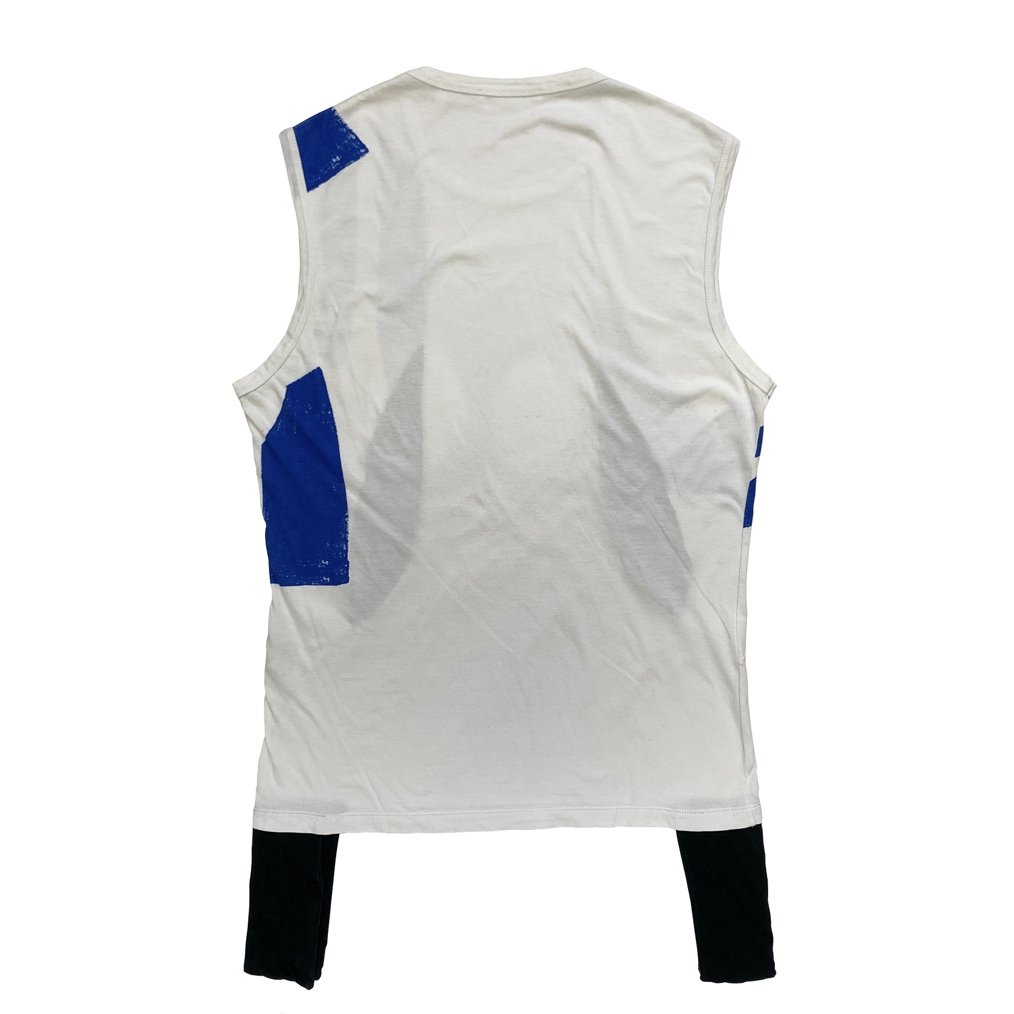 Helmut Lang, S/S 2003 Deconstructed Abstract Print Tank Top - La