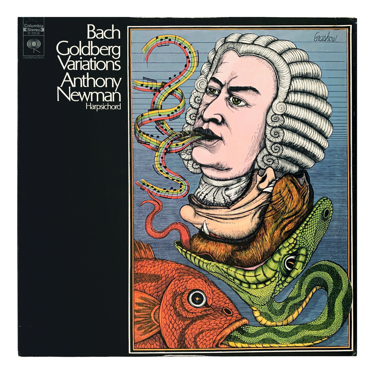 Columbia Masterworks M 30538 Johann Sebastian Bach - Goldberg-Variationen Anthony Newman Design: James Grashow (artwork)