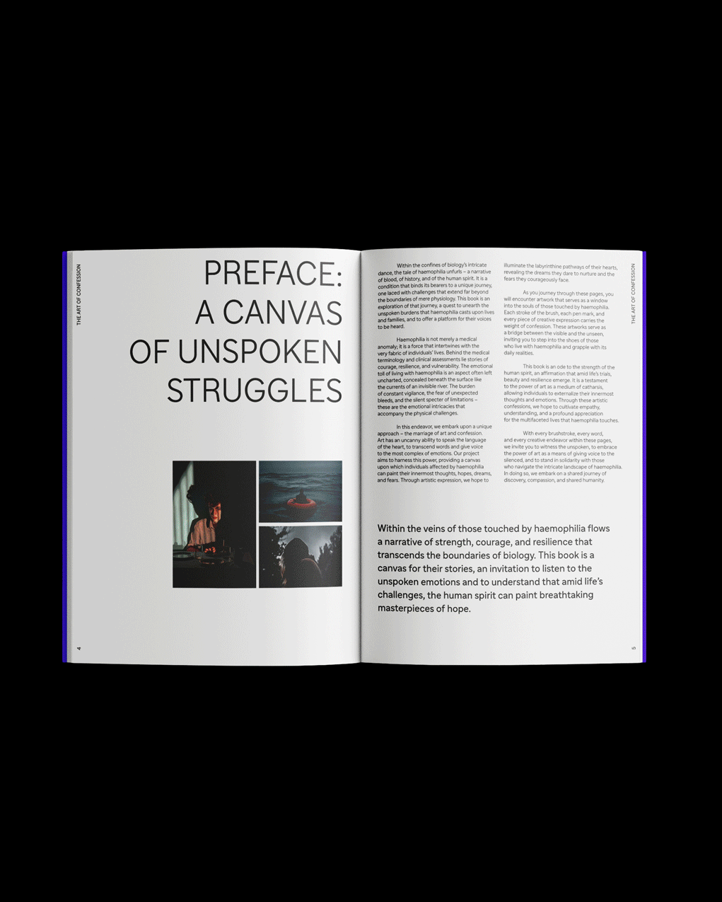 The Art of Confession, Editorial, Art Direction